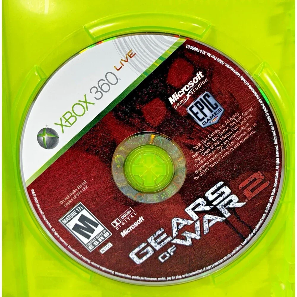 Gears of War 2 Xbox 360 Epic Games 2008 Complete with Manual & Map Pack Tested
